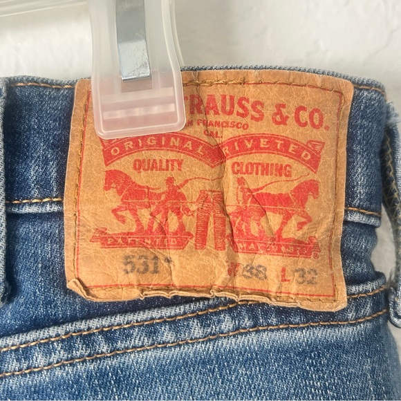 Levi’s 531 Athletic Slim Flex Mens Jean, Dark Blue 38 X 32 - Picture 2 of 10